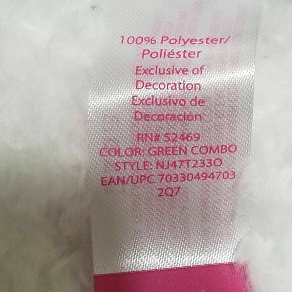 Christmas Sweater Juniors Sz S Green Fuzzy Pullover Top Santa Holiday Ugly Party - Picture 5 of 5